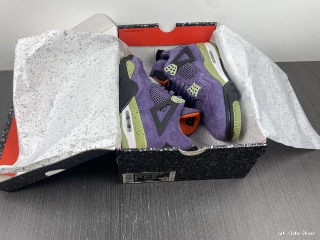 1st Kicks Air Purple Canyon Jordan 4 WMNS AQ9129-500 0727
